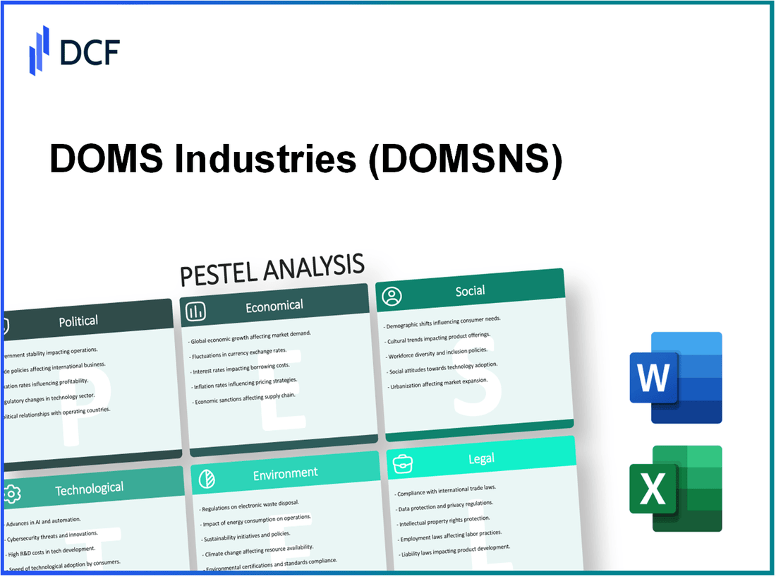 DOMS Industries Limited (DOMS.NS): PESTEL Analysis