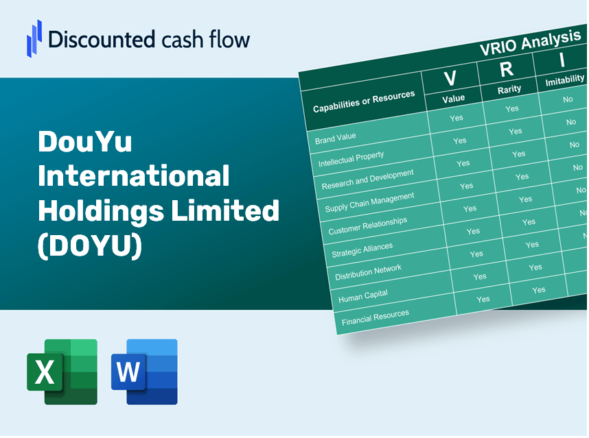 DouYu International Holdings Limited (DOYU) VRIO Analysis