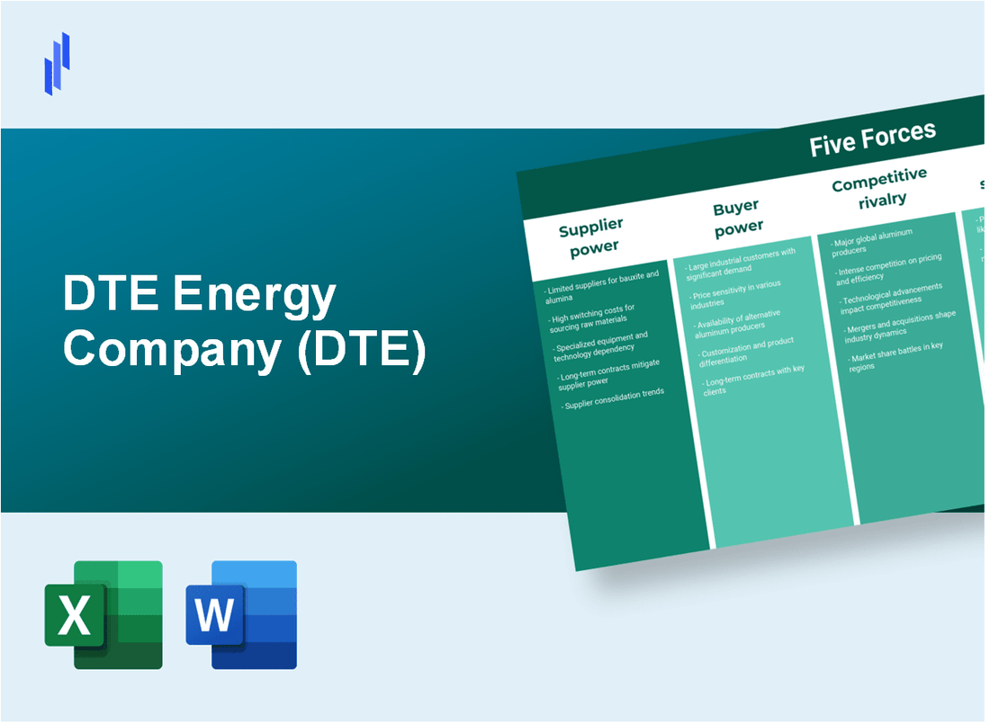 What are the Porter's Five Forces of DTE Energy Company (DTE)?