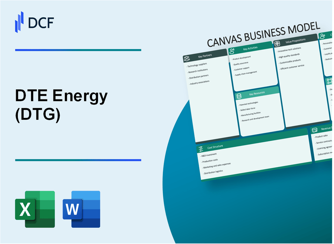 DTE Energy Company 2021 Series (DTG): Canvas Business Model