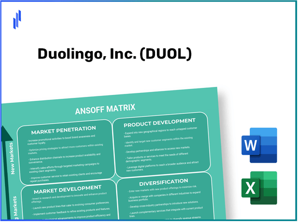 Duolingo, Inc. (DUOL)Ansoff Matrix