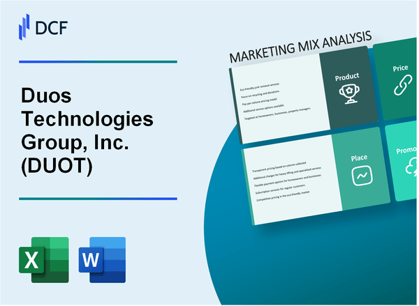 Duos Technologies Group, Inc. (DUOT) Marketing Mix