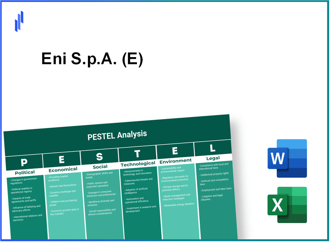 PESTEL Analysis of Eni S.p.A. (E)