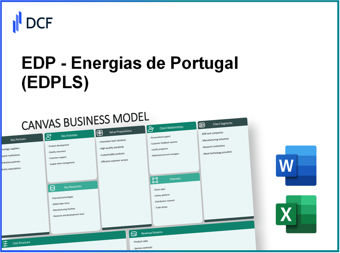 EDP - Energias de Portugal, S.A. (EDP.LS): Canvas Business Model