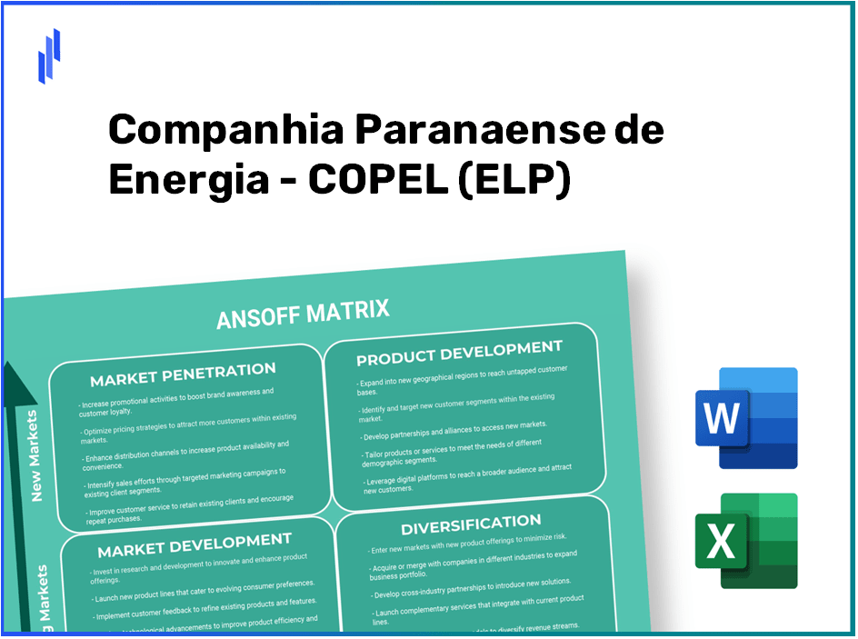 Companhia Paranaense de Energia - COPEL (ELP) ANSOFF Matrix