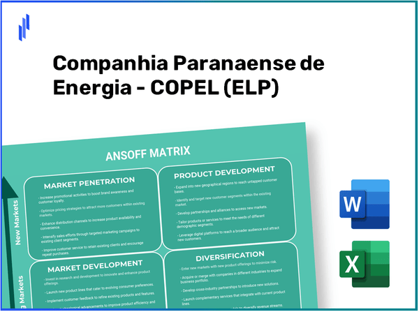 Companhia Paranaense de Energia - COPEL (ELP)Ansoff Matrix