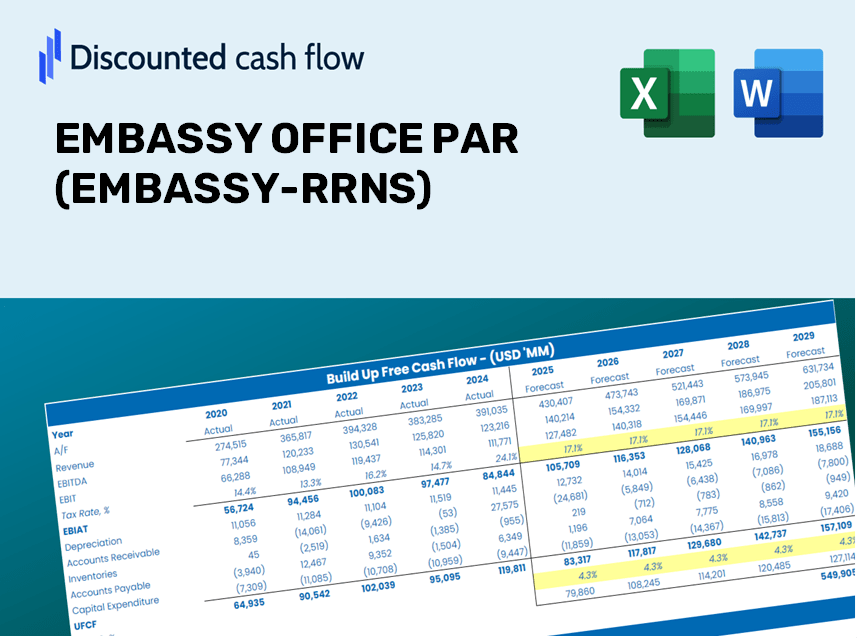 EMBASSY OFFICE PAR (EMBASSY-RRNS) DCF Valuation