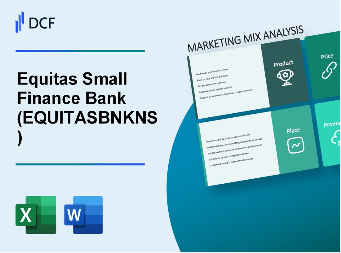 Equitas Small Finance Bank Limited (EQUITASBNK.NS): Marketing Mix Analysis