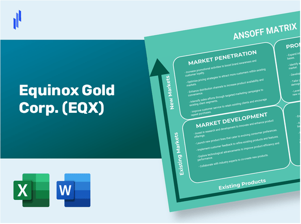 Equinox Gold Corp. (EQX)Ansoff Matrix