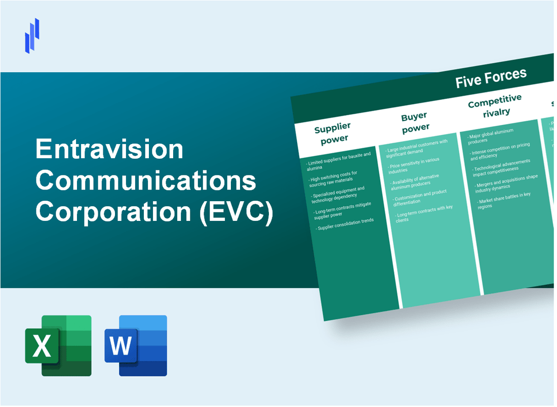 What are the Porter’s Five Forces of Entravision Communications Corporation (EVC)?