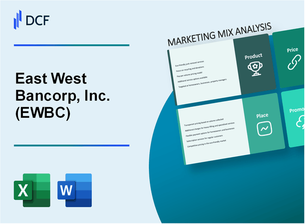 East West Bancorp, Inc. (EWBC) Marketing Mix