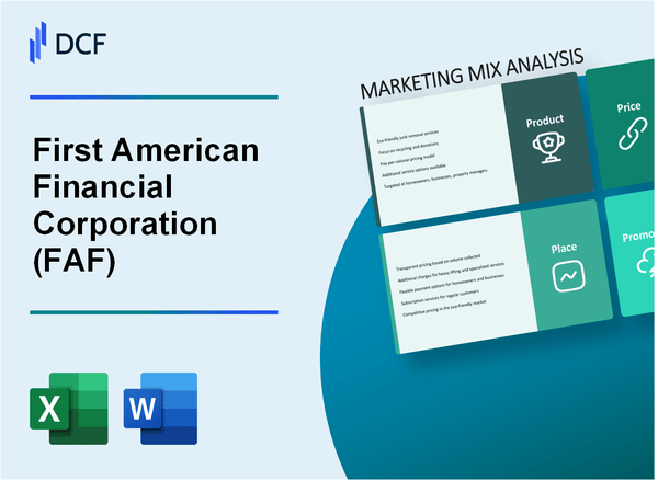 First American Financial Corporation (FAF) Marketing Mix