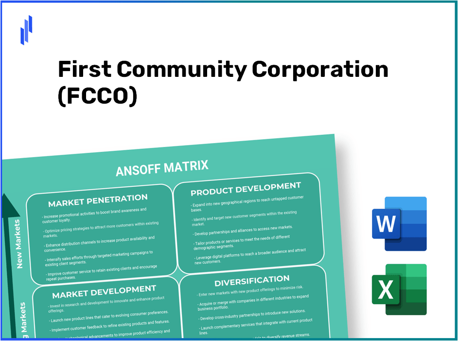 First Community Corporation (FCCO) ANSOFF Matrix