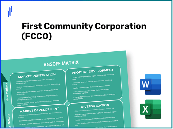 First Community Corporation (FCCO)Ansoff Matrix