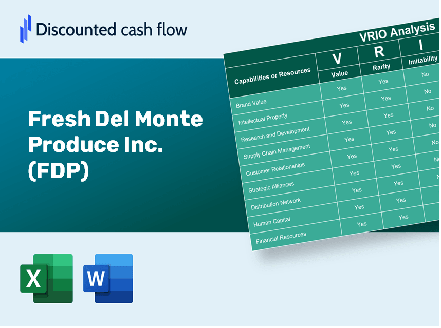 Fresh Del Monte Produce Inc. (FDP): VRIO Analysis [10-2024 Updated]