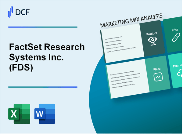 FactSet Research Systems Inc. (FDS) Marketing Mix