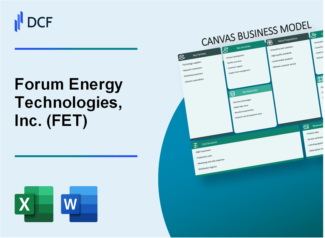 Forum Energy Technologies, Inc. (FET) Business Model Canvas