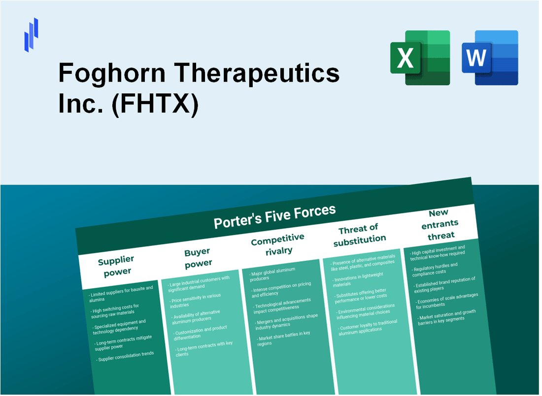 What are the Porter’s Five Forces of Foghorn Therapeutics Inc. (FHTX)?