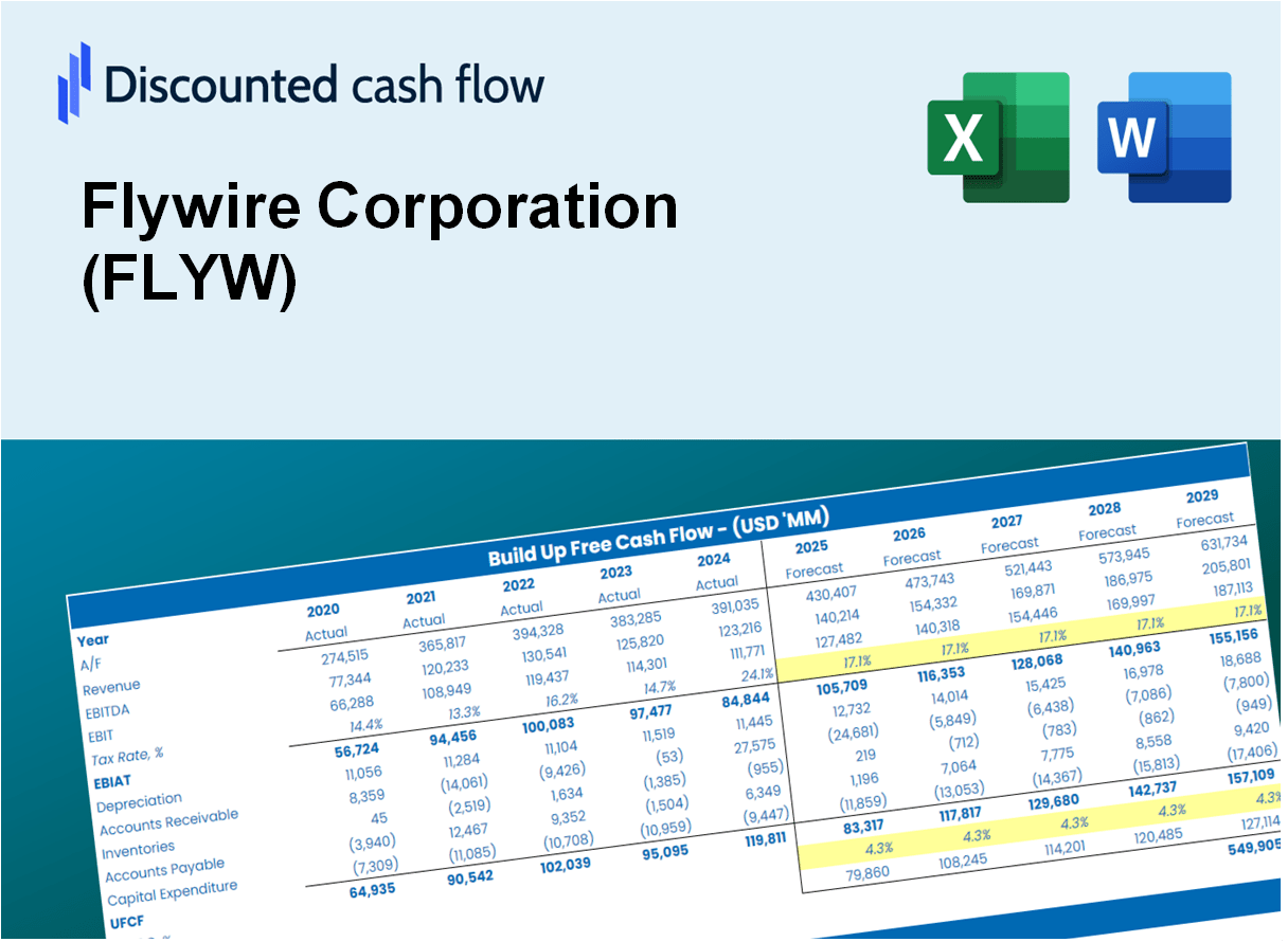 Flywire Corporation (FLYW) DCF Excel Template – DCFmodeling.com