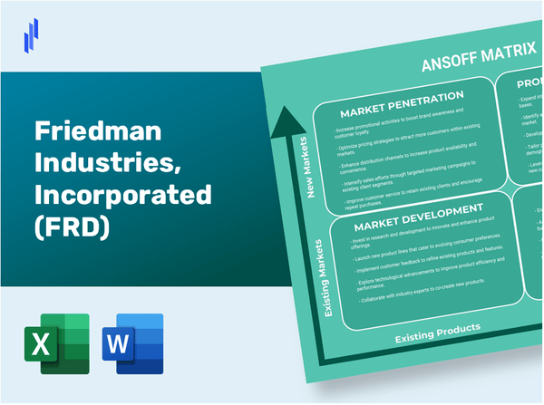 Friedman Industries, Incorporated (FRD)Ansoff Matrix