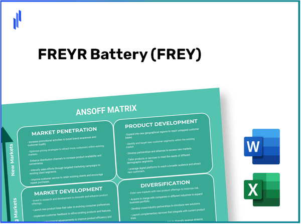 FREYR Battery (FREY)Ansoff Matrix