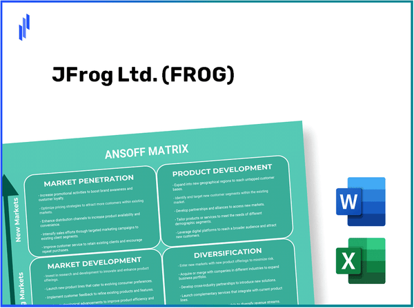 JFrog Ltd. (FROG)Ansoff Matrix