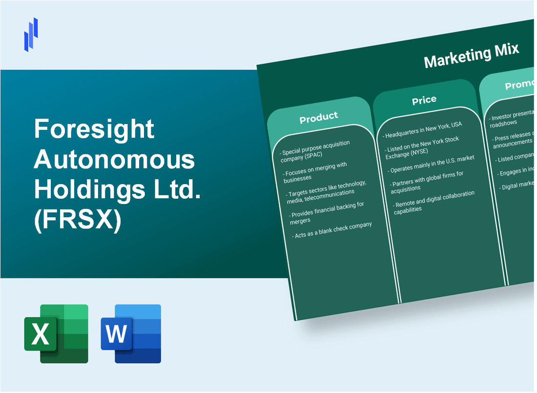 Marketing Mix Analysis of Foresight Autonomous Holdings Ltd. (FRSX)