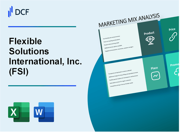 Flexible Solutions International, Inc. (FSI) Marketing Mix