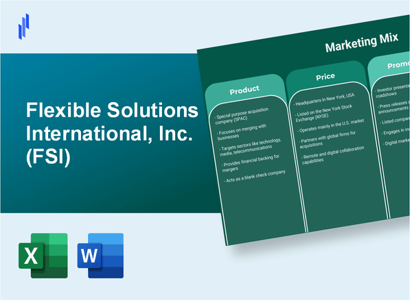 Marketing Mix Analysis of Flexible Solutions International, Inc. (FSI)