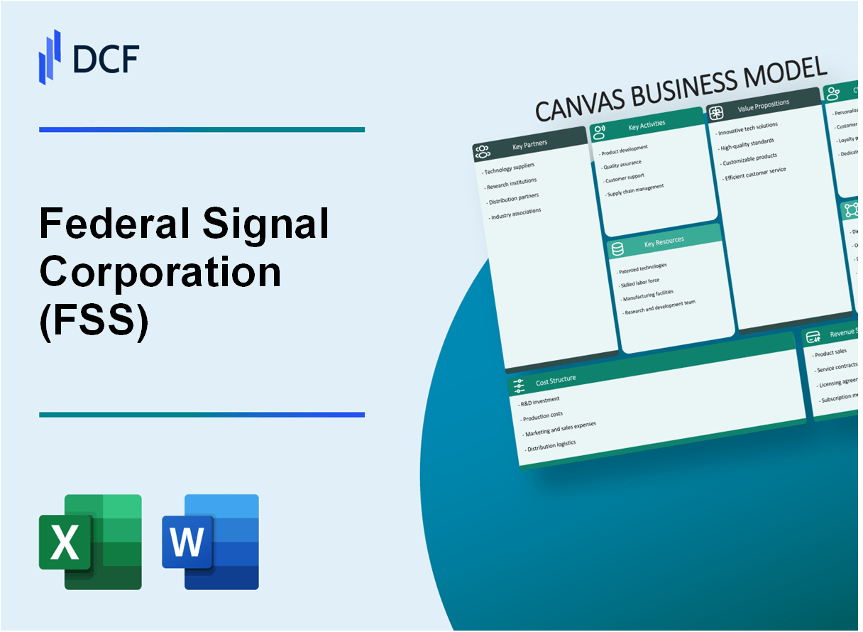 Federal Signal Corporation (FSS): Business Model Canvas – DCFmodeling.com