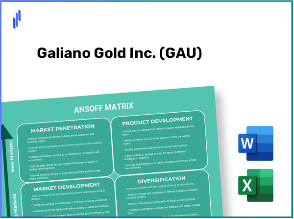 Galiano Gold Inc. (GAU)Ansoff Matrix