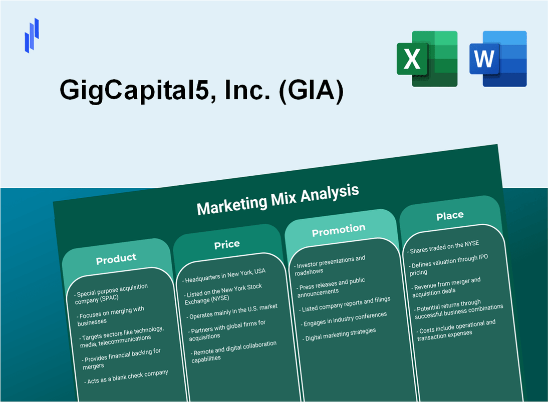 Marketing Mix Analysis of GigCapital5, Inc. (GIA)