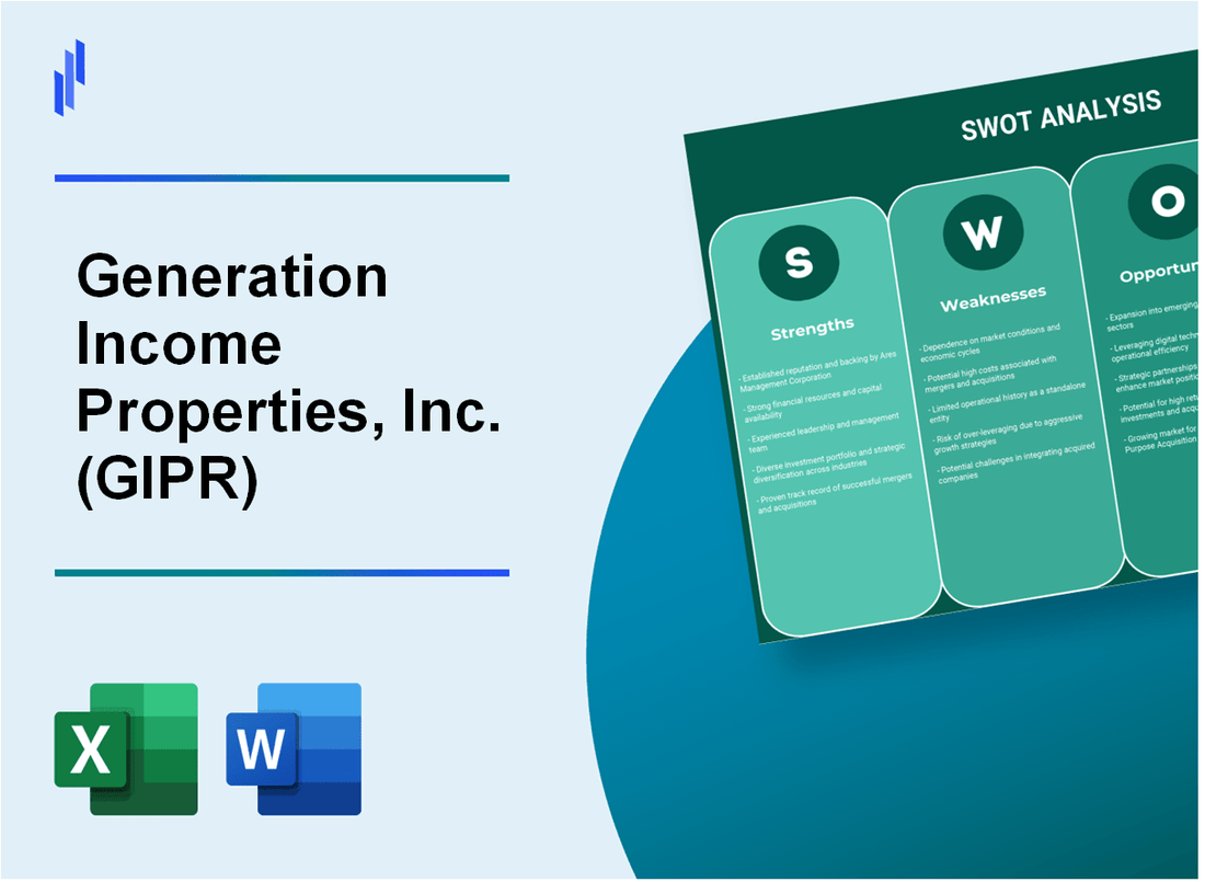 Generation Income Properties, Inc. (GIPR) SWOT Analysis