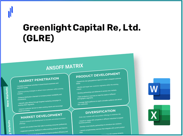 Greenlight Capital Re, Ltd. (GLRE)Ansoff Matrix