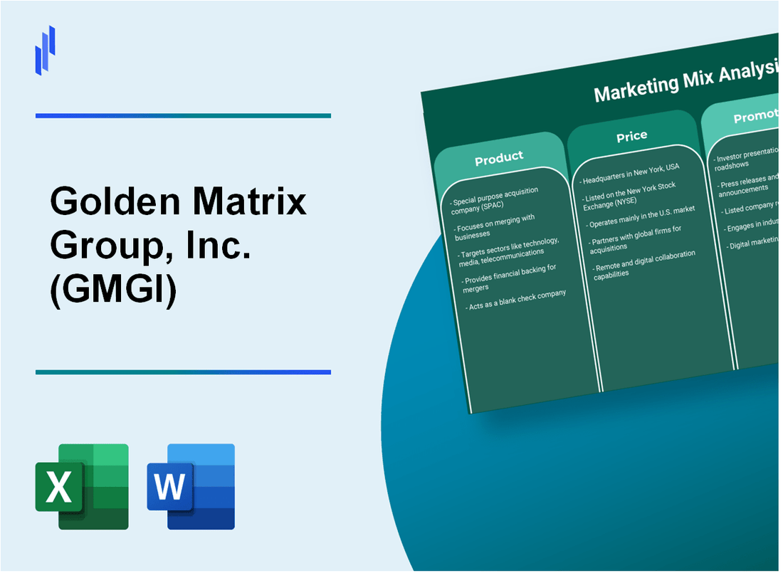 Marketing Mix Analysis of Golden Matrix Group, Inc. (GMGI)