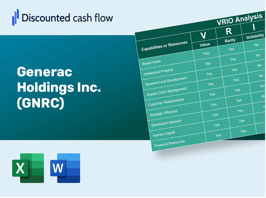 Generac Holdings Inc. (GNRC): VRIO Analysis [10-2024 Updated]