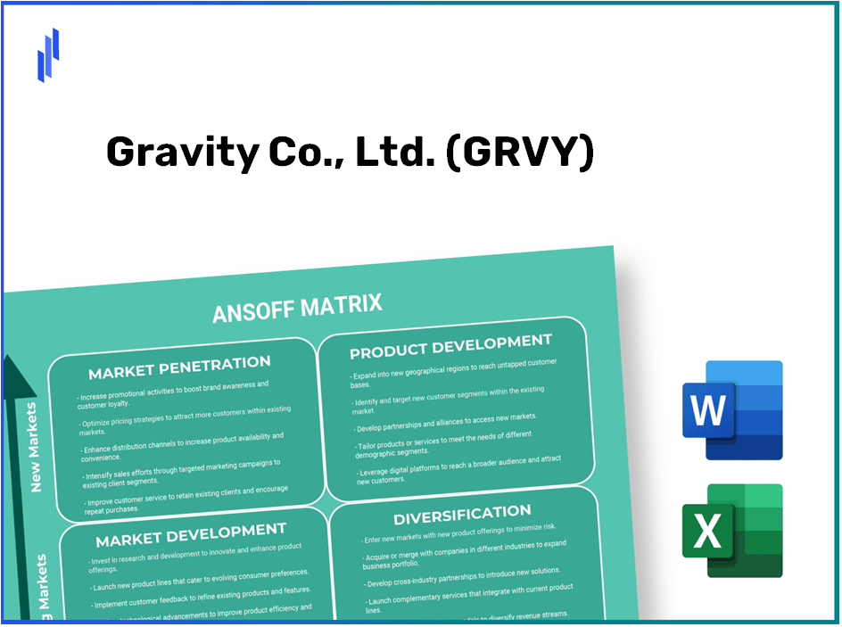 Gravity Co., Ltd. (GRVY) ANSOFF Matrix