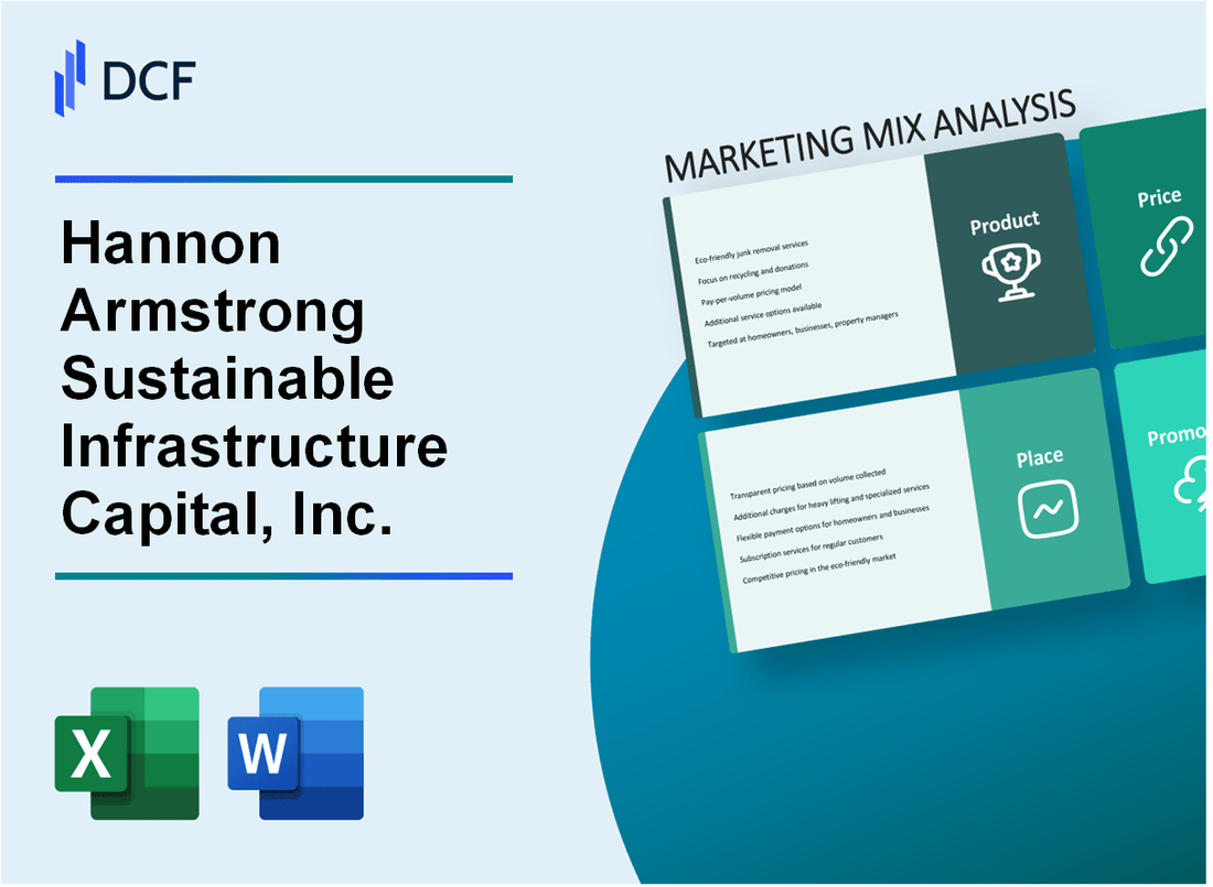 Hannon Armstrong Sustainable Infrastructure Capital, Inc. (HASI) Marketing Mix