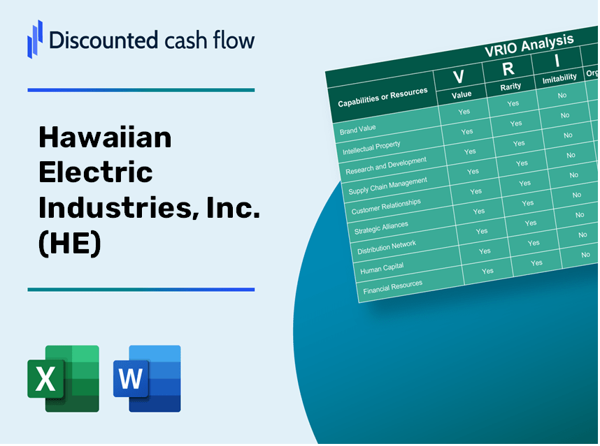 Hawaiian Electric Industries, Inc. (HE): VRIO Analysis [10-2024 Updated]