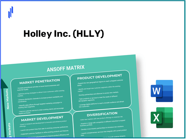 Holley Inc. (HLLY)Ansoff Matrix