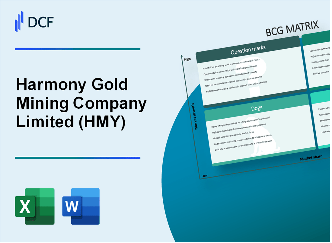 Harmony Gold Mining Company Limited (HMY) BCG Matrix