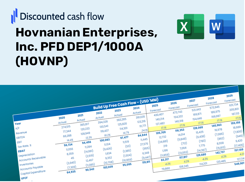 Hovnanian Enterprises, Inc. PFD DEP1/1000A (HOVNP) DCF Valuation