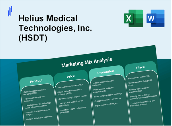 Marketing Mix Analysis of Helius Medical Technologies, Inc. (HSDT)