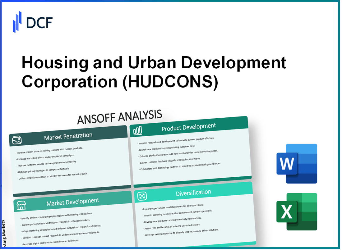 Housing and Urban Development Corporation Limited (HUDCO.NS): Ansoff Matrix