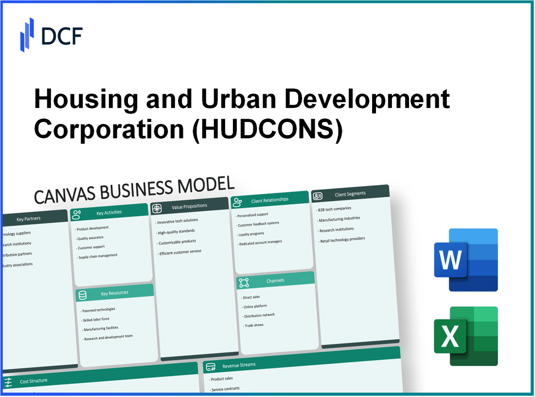 Housing and Urban Development Corporation Limited (HUDCO.NS): Canvas Business Model