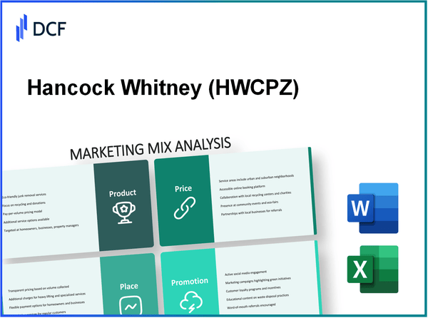 Hancock Whitney Corporation - 6 (HWCPZ): Marketing Mix Analysis