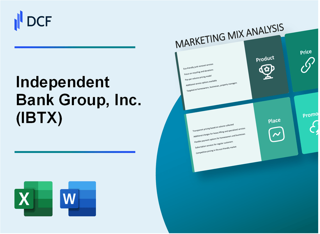 Independent Bank Group, Inc. (IBTX) Marketing Mix