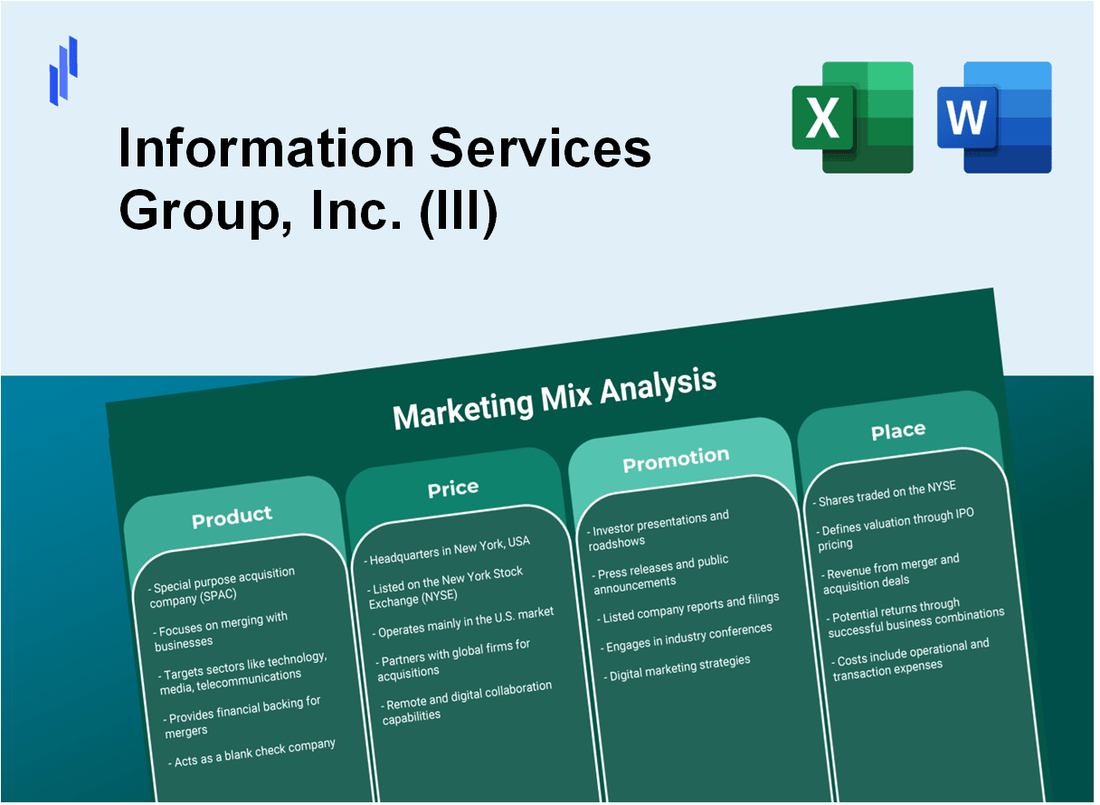 Marketing Mix Analysis of Information Services Group, Inc. (III)