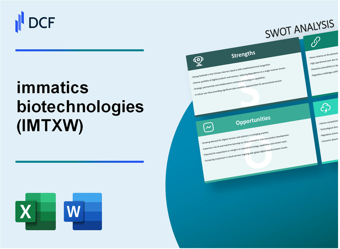 immatics biotechnologies GmbH (IMTXW): SWOT Analysis