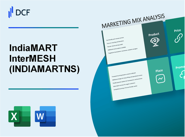 IndiaMART InterMESH Limited (INDIAMART.NS): Marketing Mix Analysis